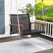 Bruce Outdoor Wooden Darden Swing Chair